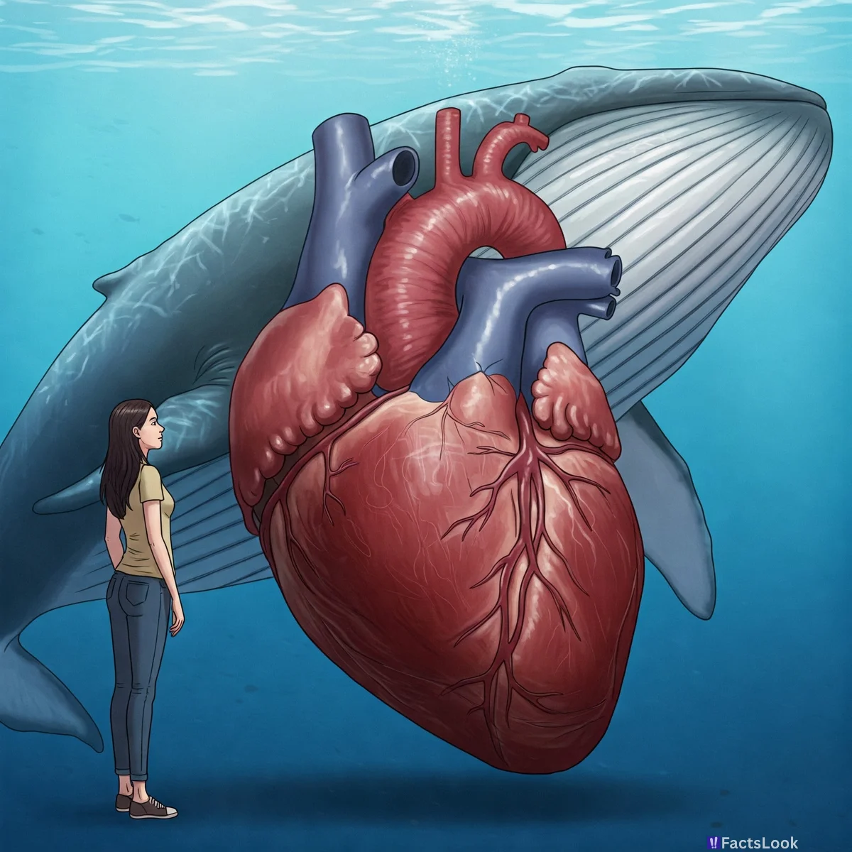 The Blue Whale's Heart is Enormous