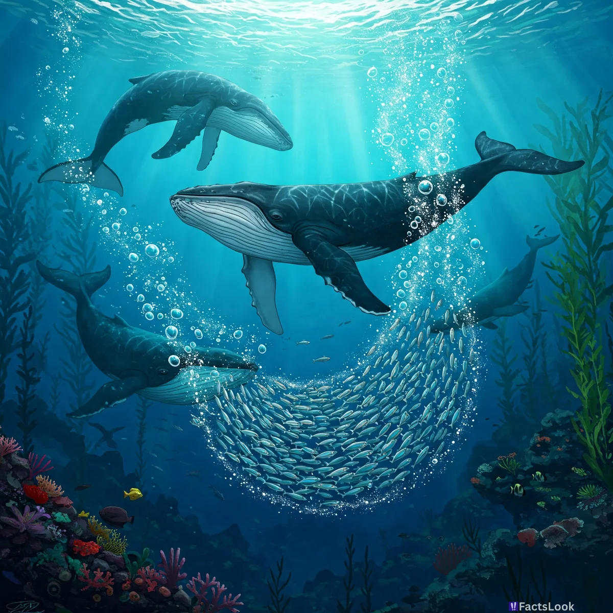 Humpback Whales Use Bubble-Net Feeding