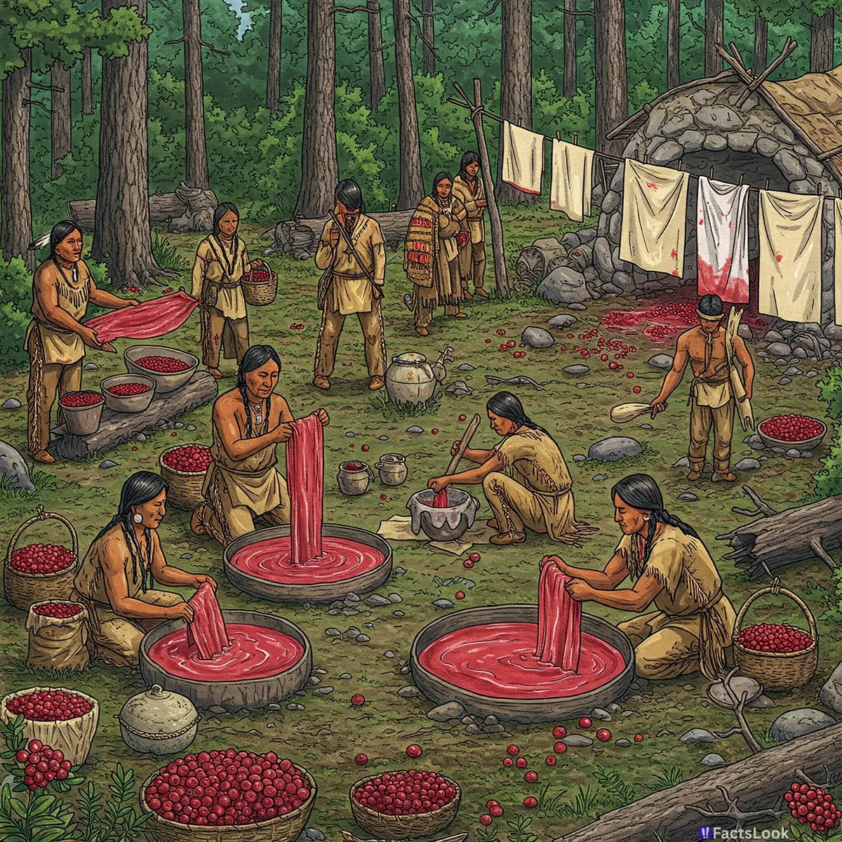 Cranberries Were Once Used for Dye