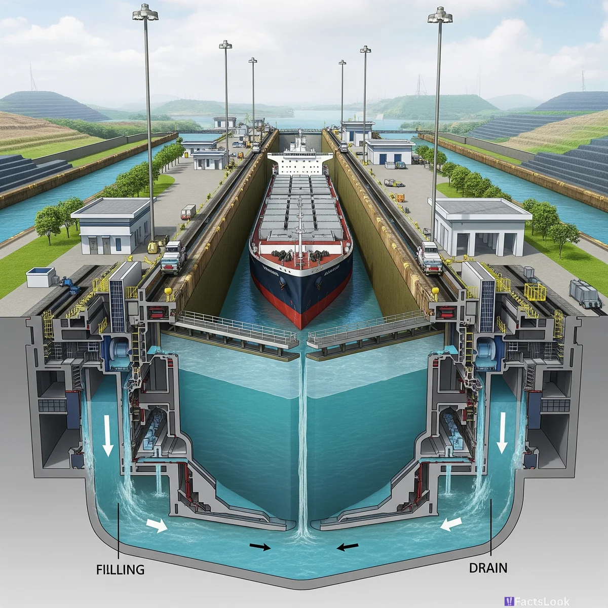 The Panama Canal Locks