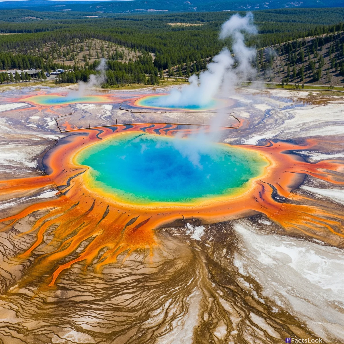 Grand Prismatic Spring: Rainbow Hot Spring Extravaganza