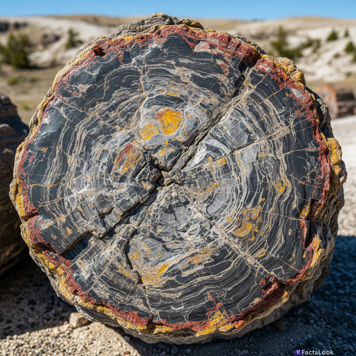 Petrified Forest Remnants: Ancient Trees Turned to Stone