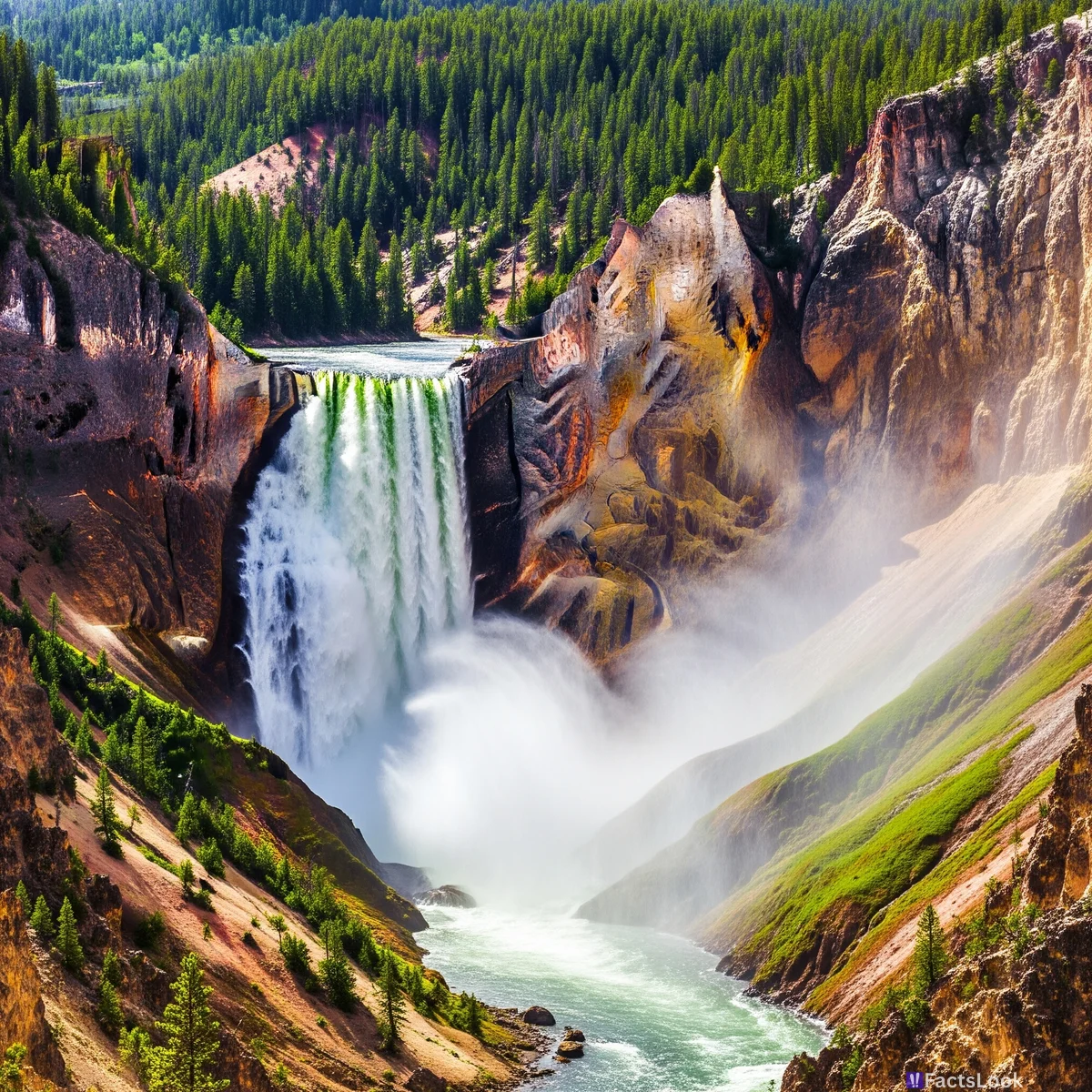 Lower Falls: Twice the Height of Niagara